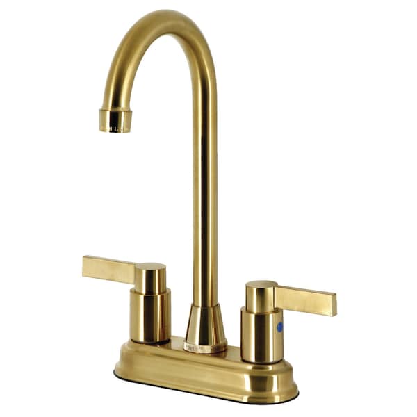 KB8497NDL NuvoFusion 4" Centerset Bar Faucet, Brushed Brass